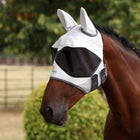 FlyGuard by Shires Masque Anti-Mouches Pro Sun Shade avec Oreilles Blanc