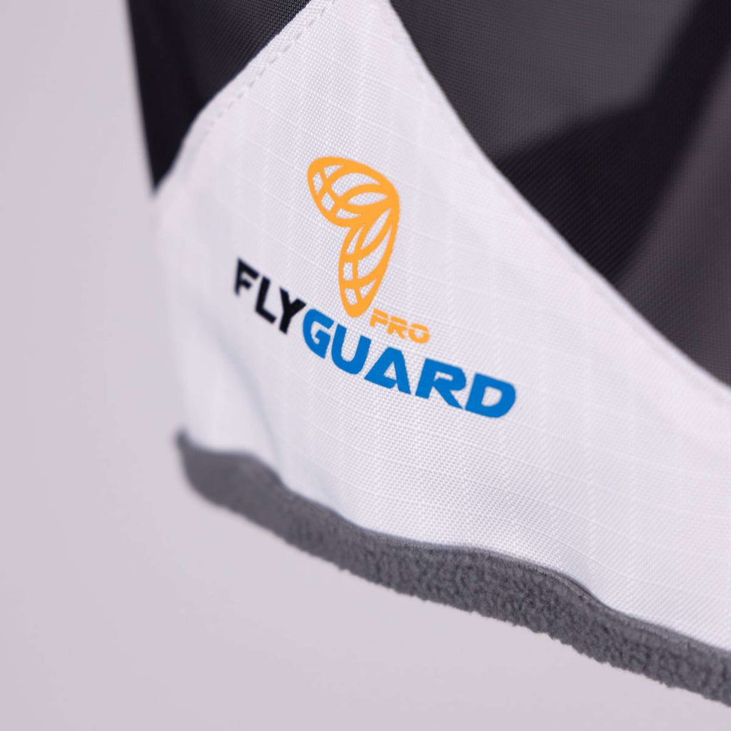 FlyGuard by Shires Masque Anti-Mouches Pro Sun Shade avec Oreilles Blanc