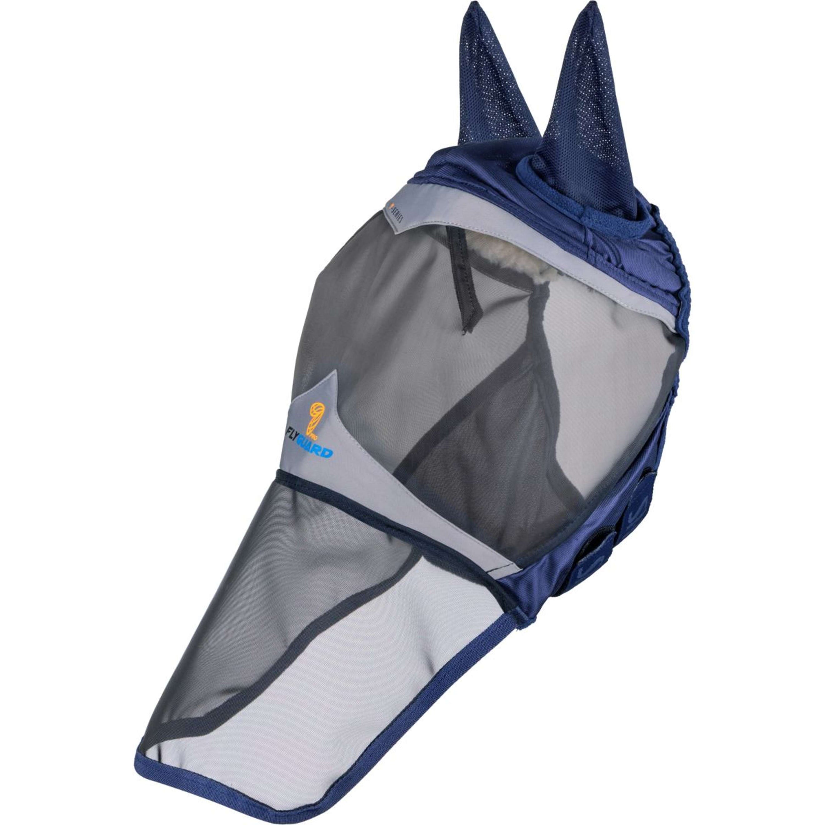 FlyGuard by Shires Masque Anti-Mouches Pro Fine Mesh avec Oreilles et Rabat Nez Marin