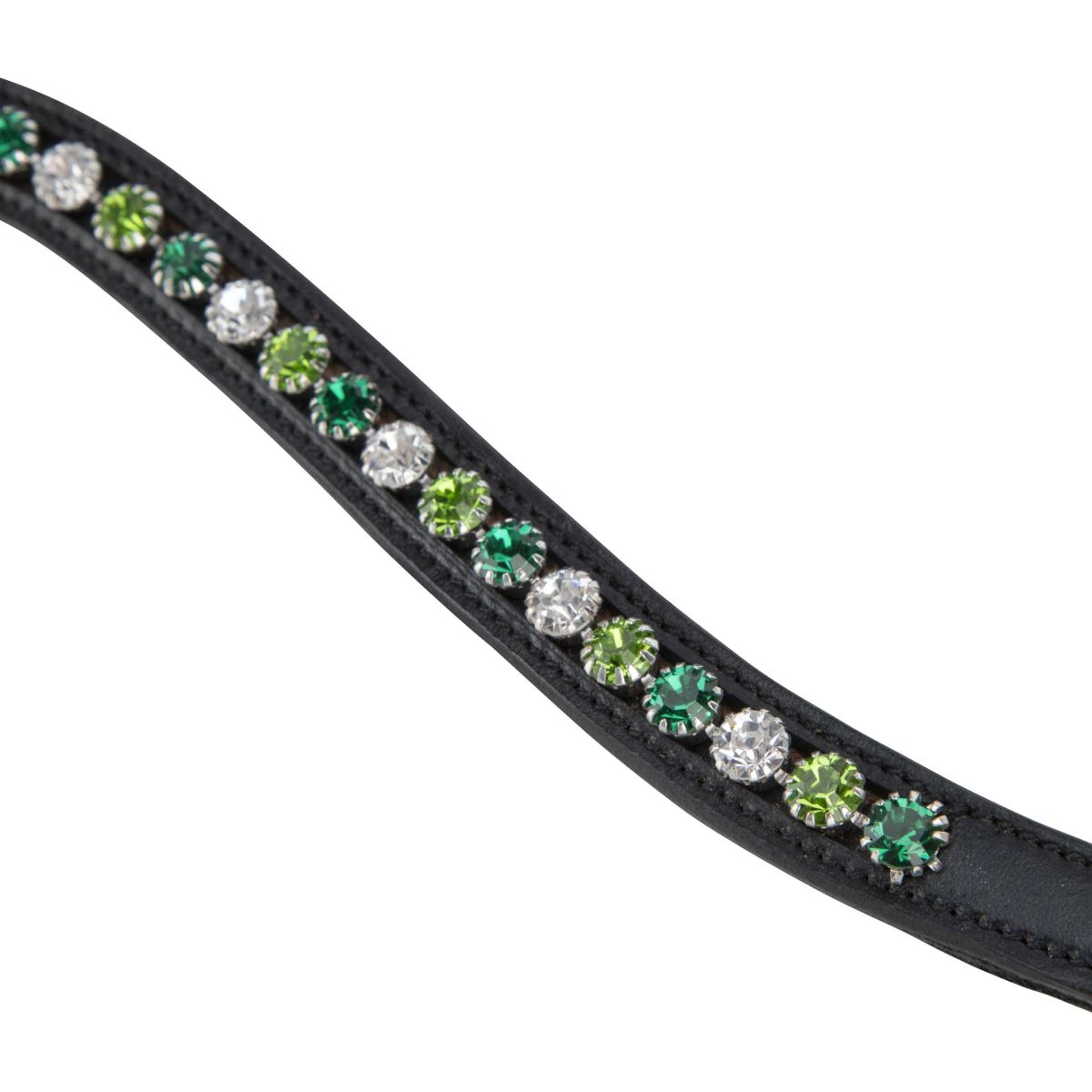 Velociti by Shires Frontal GARA Green Diamante Noir