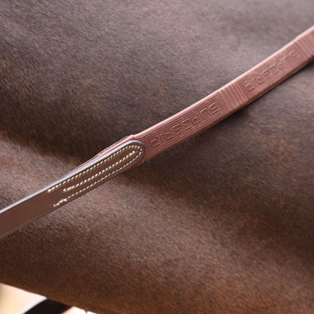 Velociti by Shires Rênes Lusso Elite Pro SureGrip Havane