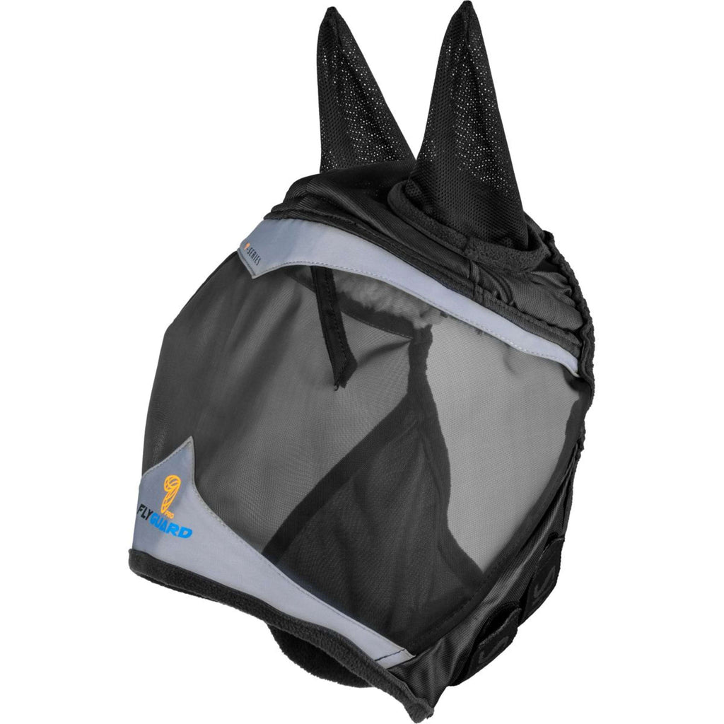 FlyGuard by Shires Masque Anti-Mouches Pro Fine Mesh avec Oreilles Jet
