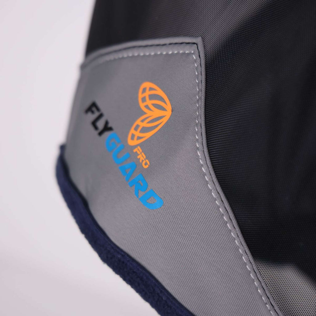 FlyGuard by Shires Masque Anti-Mouches Pro Fine Mesh avec Découpe D'oreille Marin