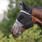 FlyGuard by Shires Masque Anti-Mouches Pro Fine Mesh avec Oreilles et Franges Jet