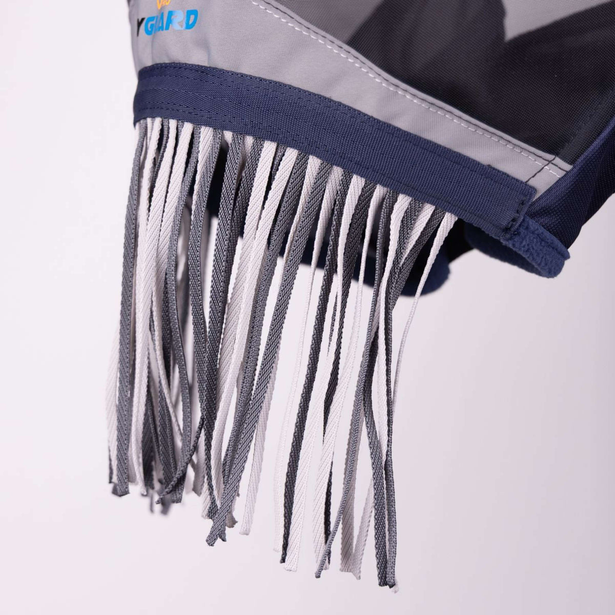 FlyGuard by Shires Masque Anti-Mouches Pro Fine Mesh avec Oreilles et Franges Marin