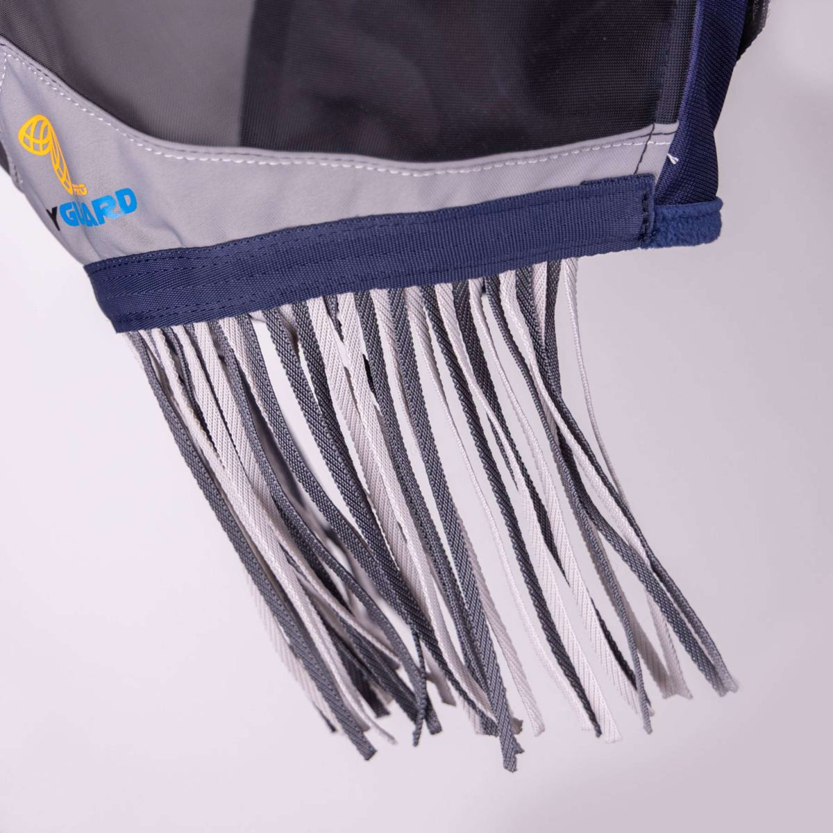 FlyGuard by Shires Masque Anti-Mouches Pro Fine Mesh avec Oreilles et Franges Marin