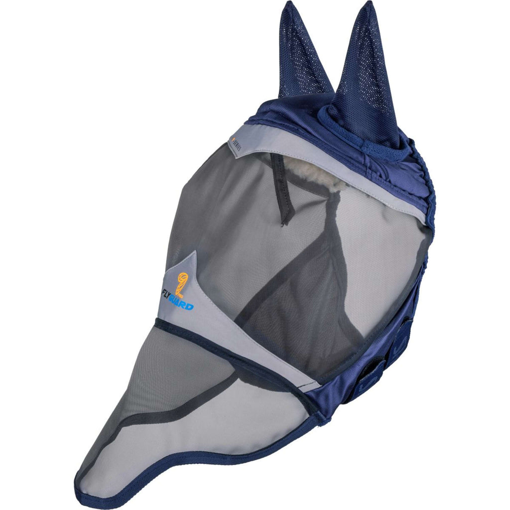 FlyGuard by Shires Masque Anti-Mouches Pro Fine Mesh avec Oreilles et Nez Marin