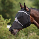 FlyGuard by Shires Masque Anti-Mouches Pro Fine Mesh met Ooruitsparing en Neusflap Jet