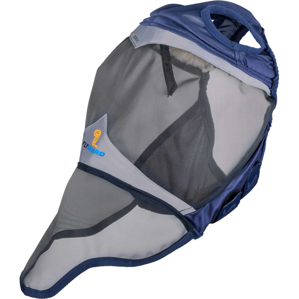 FlyGuard by Shires Masque Anti-Mouches Pro Fine Mesh met Ooruitsparing en Neusflap Marin