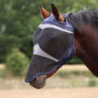 FlyGuard by Shires Masque Anti-Mouches Pro Fine Mesh met Ooruitsparing en Neusflap Marin