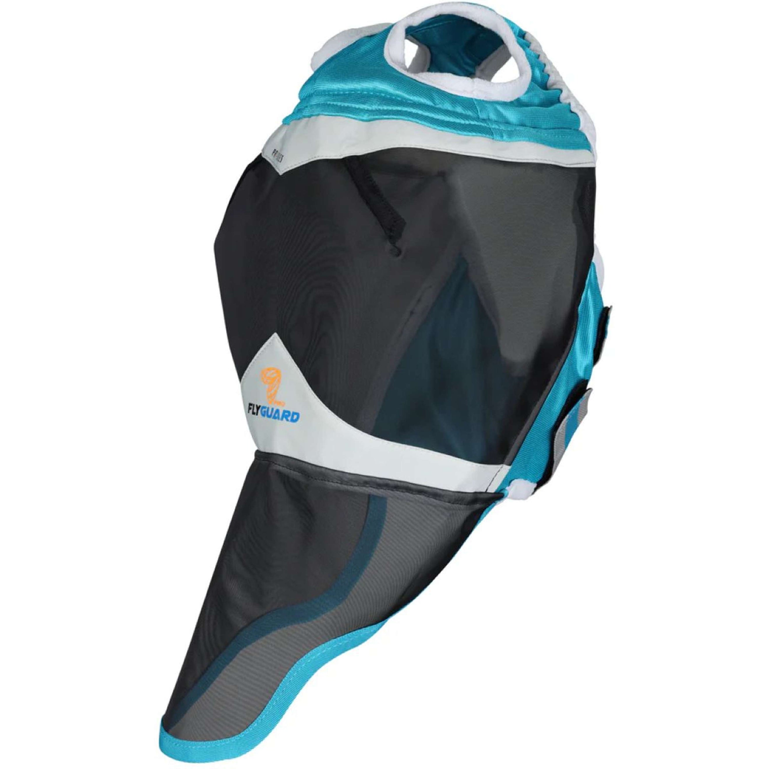 Shires Masque Anti-Mouches avec Découpe D'oreille et Rabat de Nez Teal