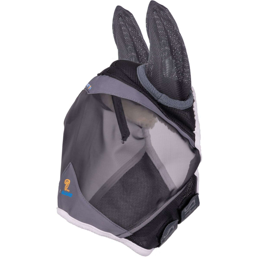 FlyGuard by Shires Masque Anti-Mouches Pro Air Motion avec Oreilles Gris foncé
