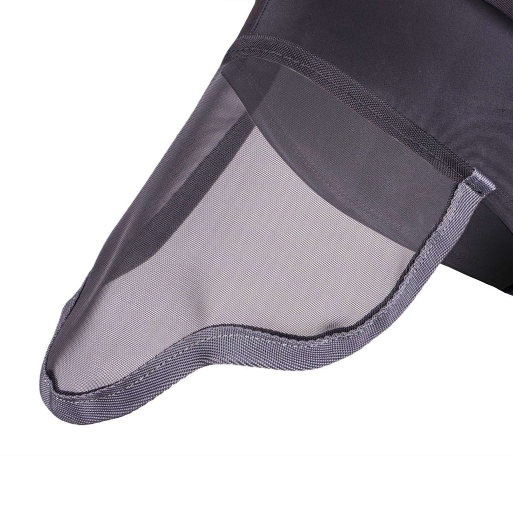 Shires Masque Anti-Mouches Stretch avec Nez Jet Black