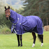 Shires Couverture Imperméable Original Lite Turnout Combo Marin