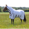 Highlander Plus by Shires Couverture Anti-Mouches Combo Blanc/Black Cherry