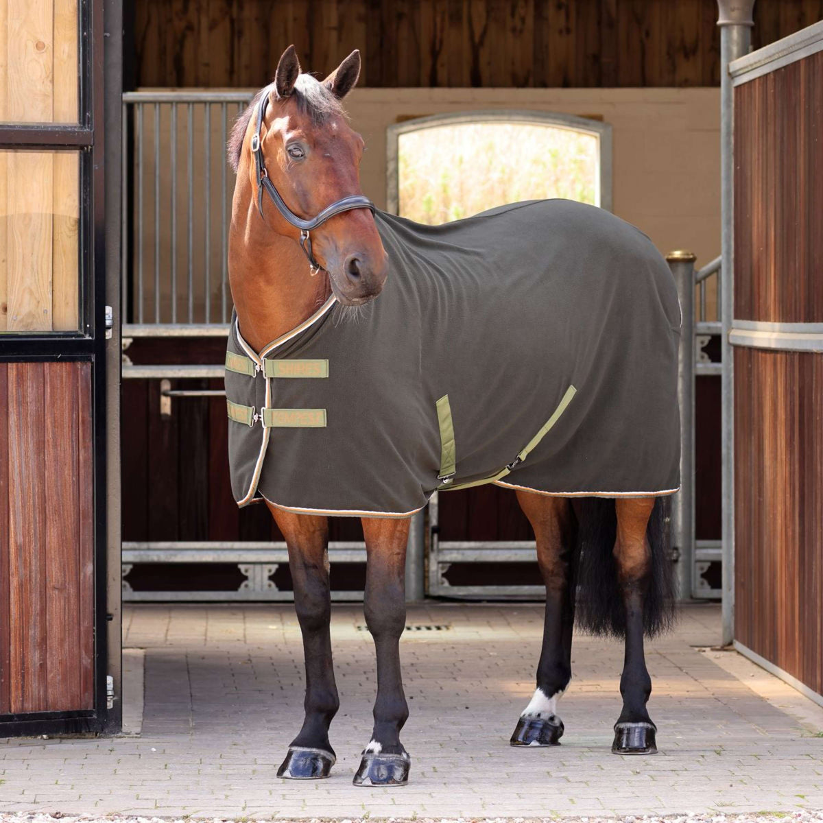 Tempest Original by Shires Couvertures Anti-Transpiration Original Fleece Kaki