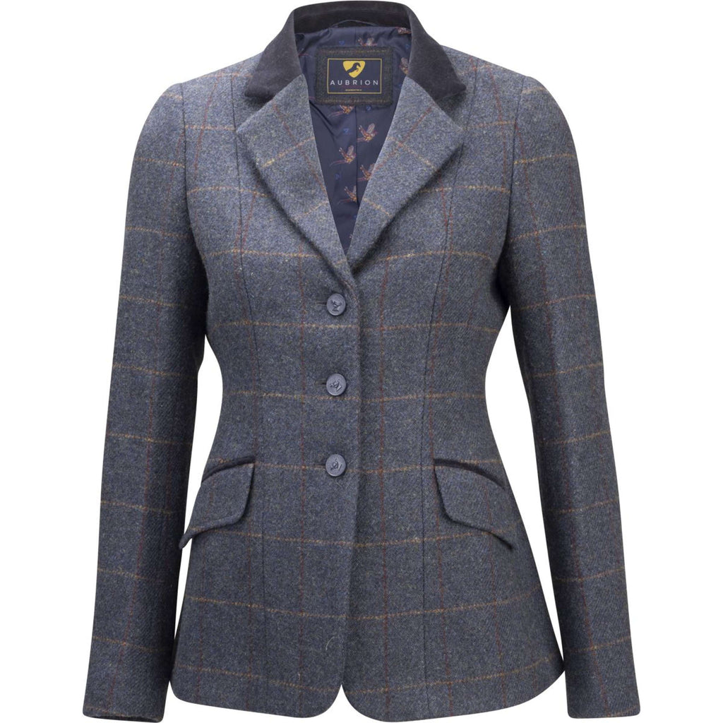 Aubrion by Shires Veste de Concours Saratoga Juniper Navy Check