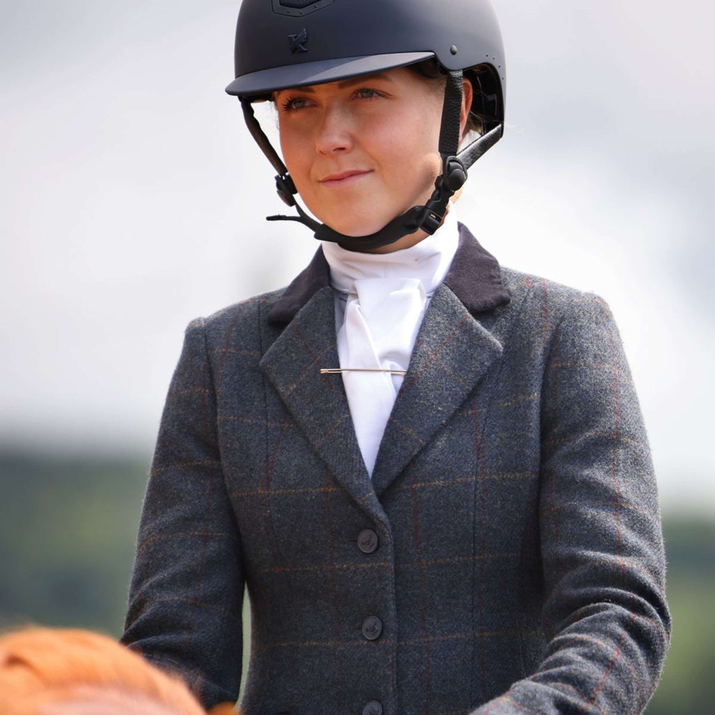 Aubrion by Shires Veste de Concours Saratoga Juniper Navy Check