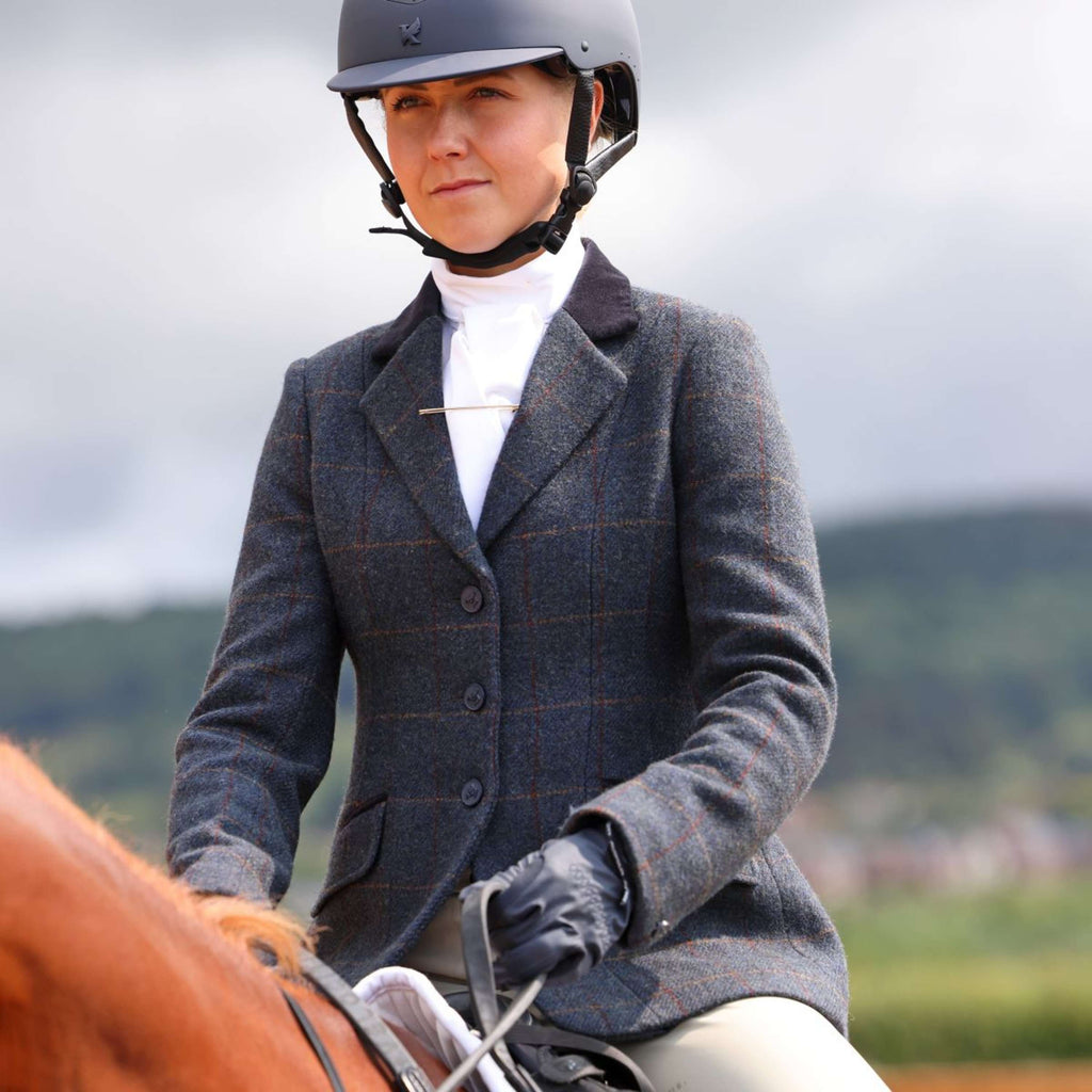 Aubrion by Shires Veste de Concours Saratoga Juniper Navy Check