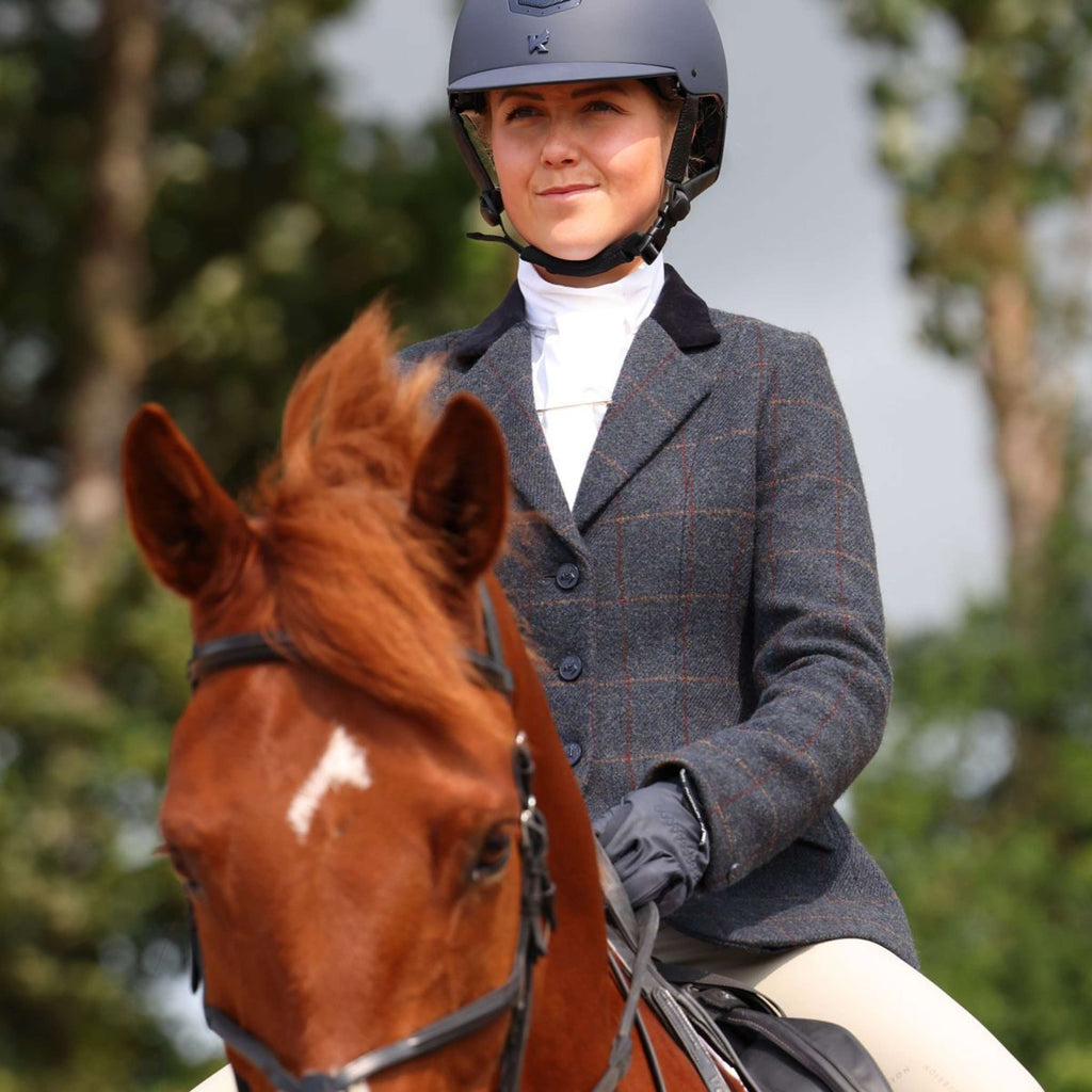 Aubrion by Shires Veste de Concours Saratoga Juniper Navy Check
