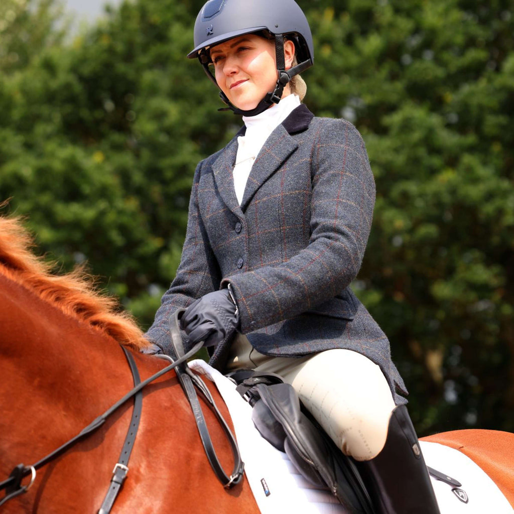 Aubrion by Shires Veste de Concours Saratoga Juniper Navy Check