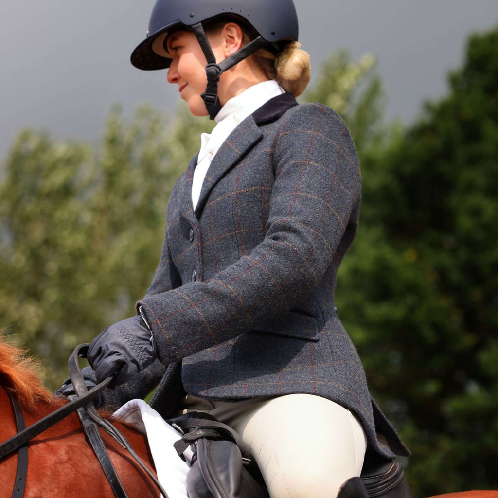 Aubrion by Shires Veste de Concours Saratoga Juniper Navy Check