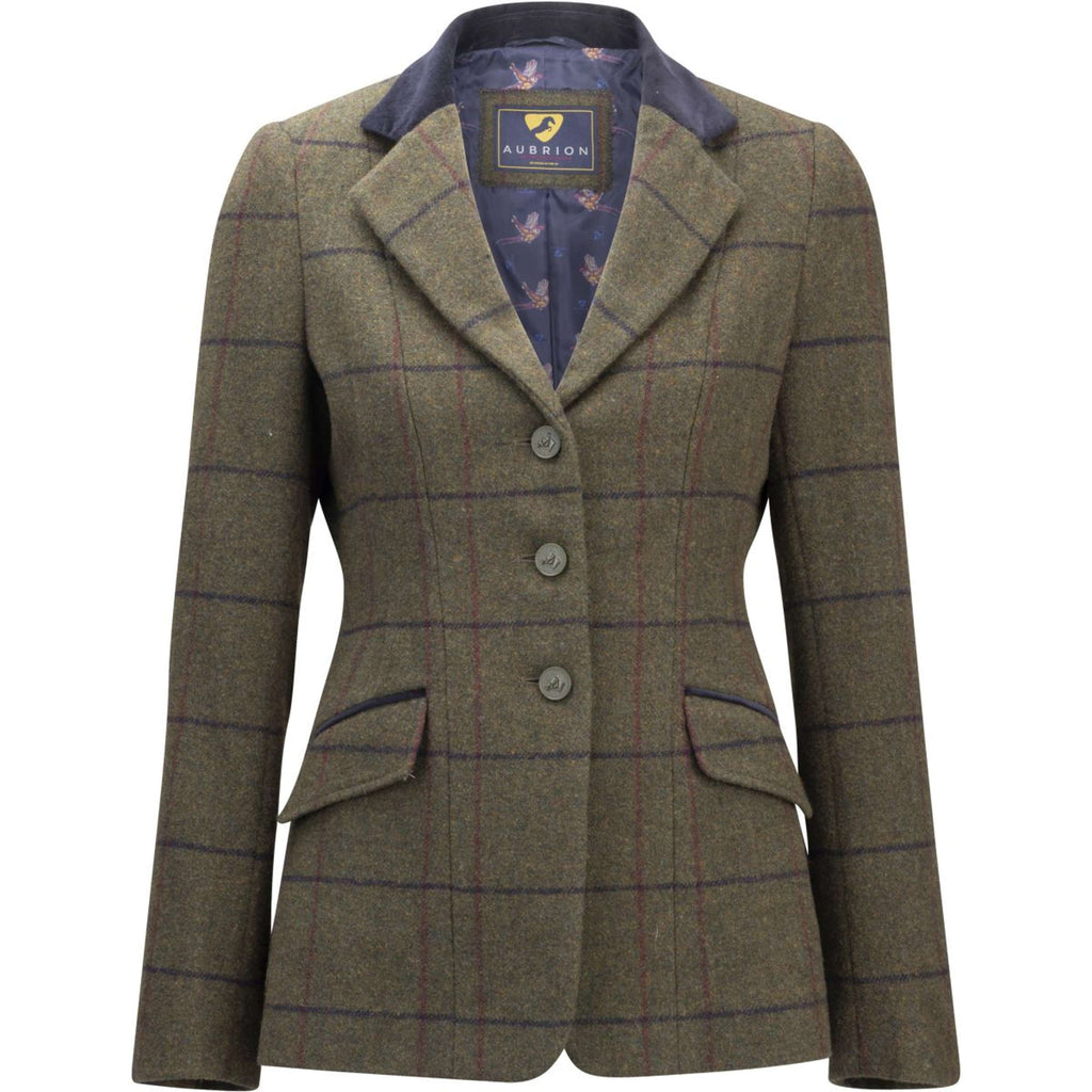 Aubrion by Shires Veste de Concours Saratoga Spruce Vert Check