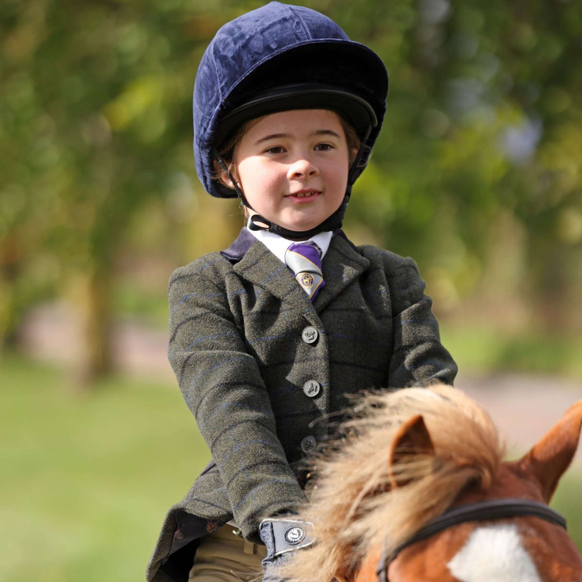 Aubrion by Shires Veste de Concours Saratoga Enfants Vert foncé Check