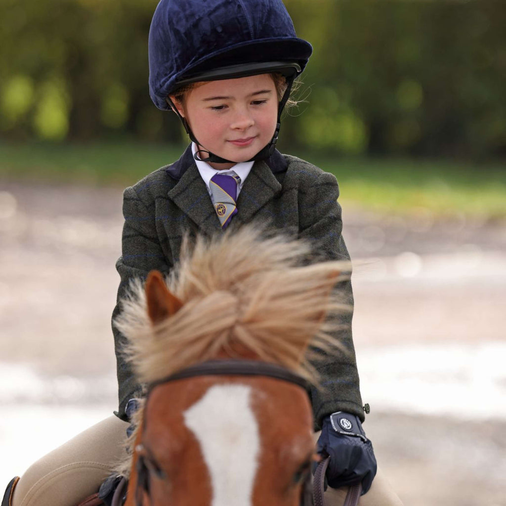 Aubrion by Shires Veste de Concours Saratoga Enfants Vert foncé Check