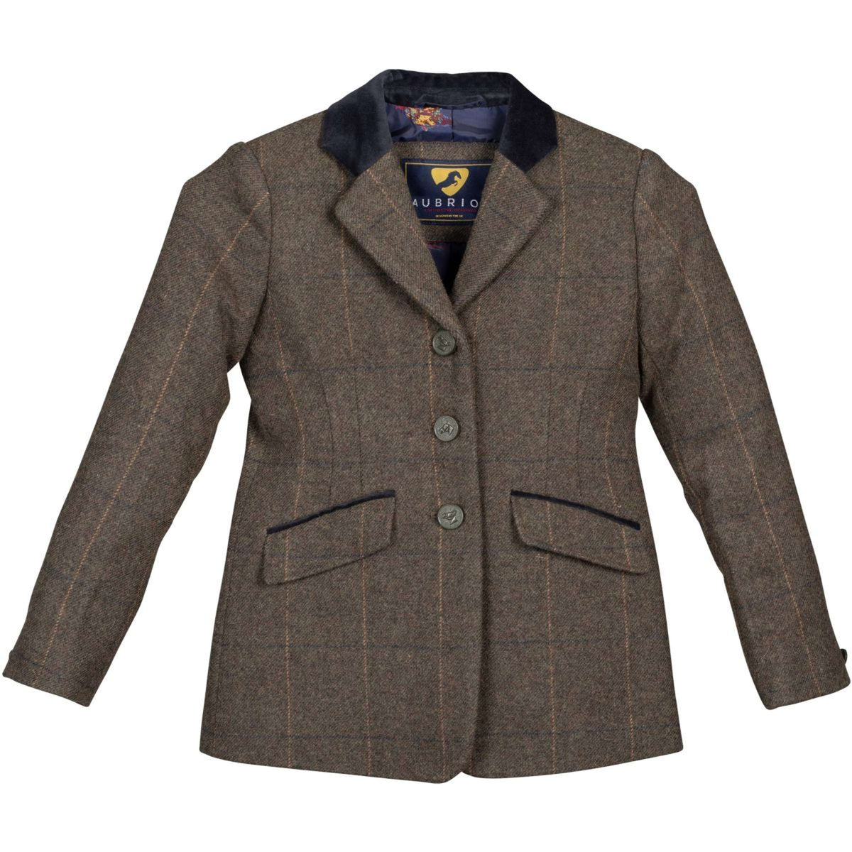 Aubrion by Shires Veste de Concours Saratoga Enfants Vert Check