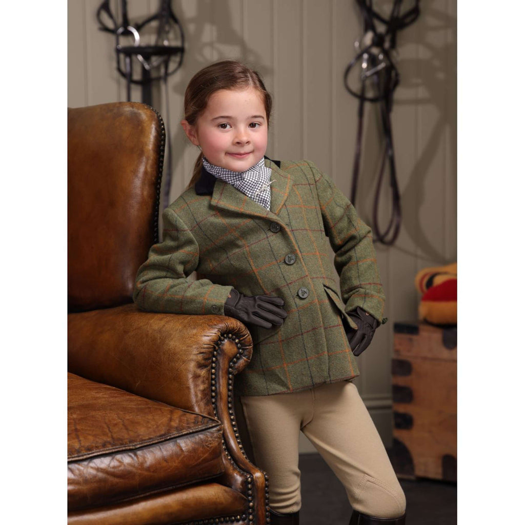 Aubrion by Shires Veste de Concours Saratoga Enfants Rouge/Jaune/Bleu Check