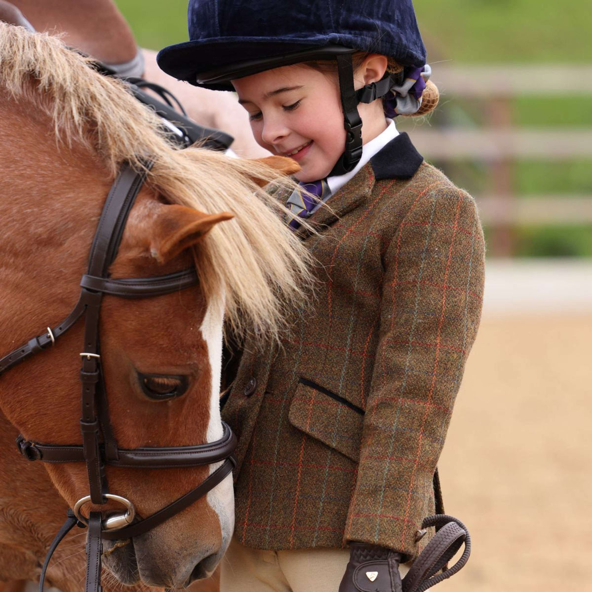 Aubrion by Shires Veste de Concours Saratoga Enfants Rouille Check
