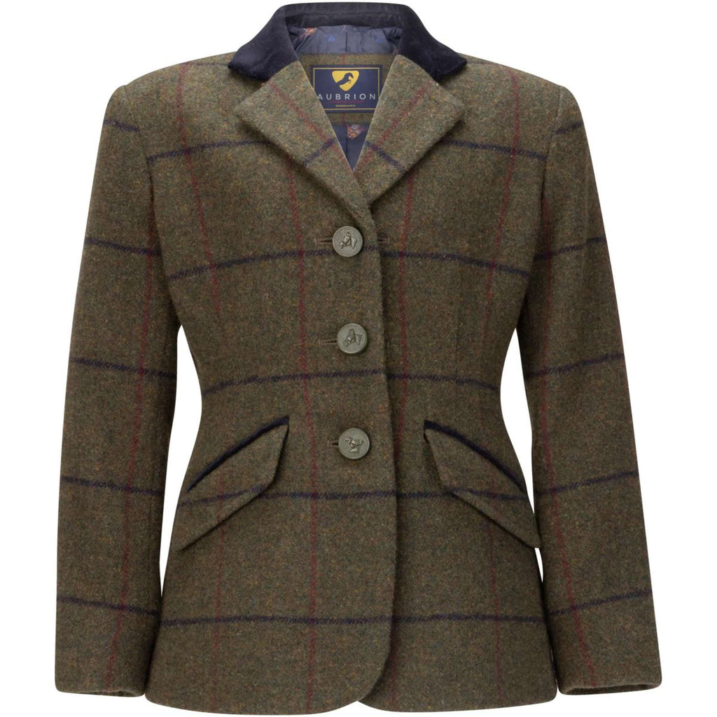 Aubrion by Shires Veste de Concours Saratoga Enfants Spruce Vert Check