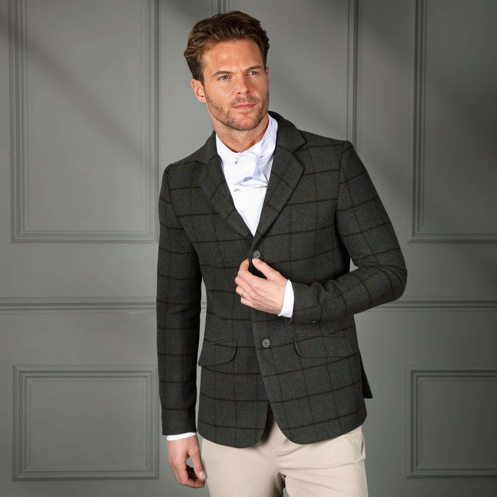 Aubrion by Shires Veste de Concours Saratoga Hommes Vert foncé Check