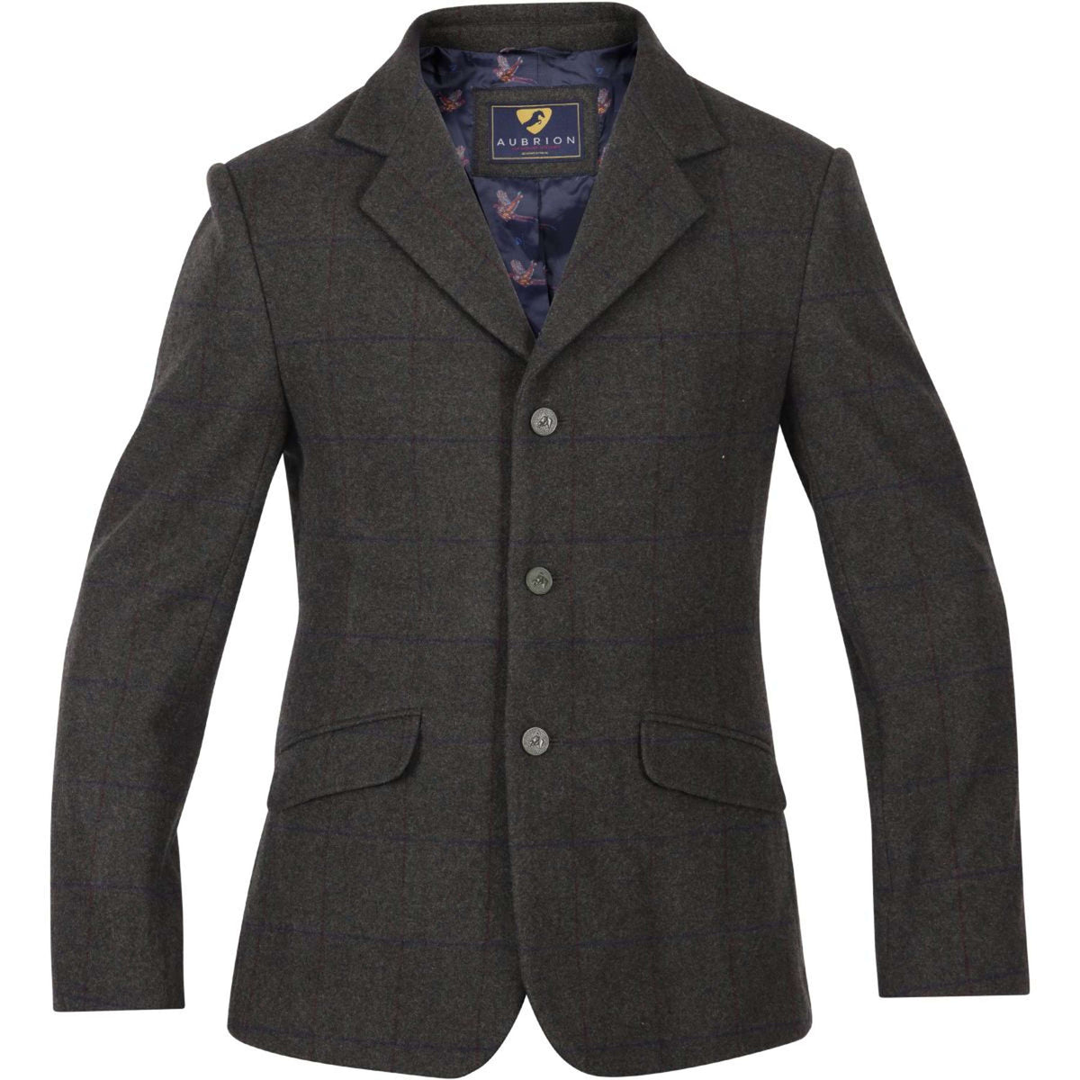 Aubrion by Shires Veste de Concours Saratoga Hommes Elm Vert Check