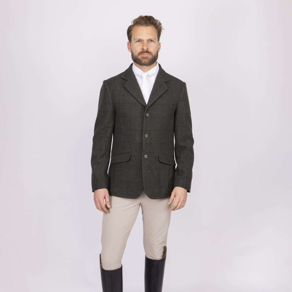 Aubrion by Shires Veste de Concours Saratoga Hommes Elm Vert Check