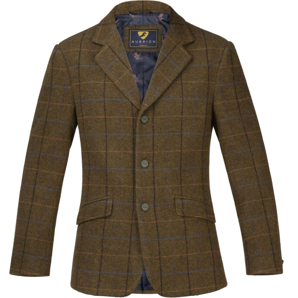 Aubrion by Shires Veste de Concours Saratoga Hommes Chêne Brun Check