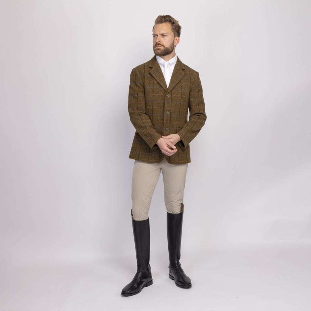 Aubrion by Shires Veste de Concours Saratoga Hommes Chêne Brun Check