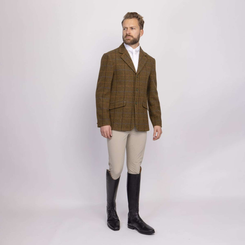 Aubrion by Shires Veste de Concours Saratoga Hommes Chêne Brun Check
