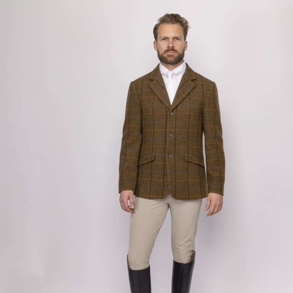 Aubrion by Shires Veste de Concours Saratoga Hommes Chêne Brun Check