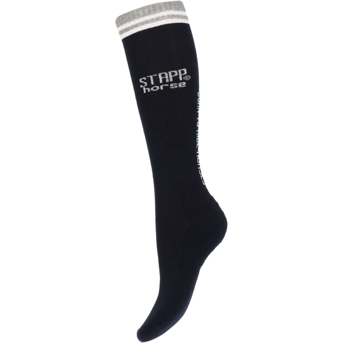 Stapp Horse Chaussettes d'Équitation Born To Ride Horses Marine