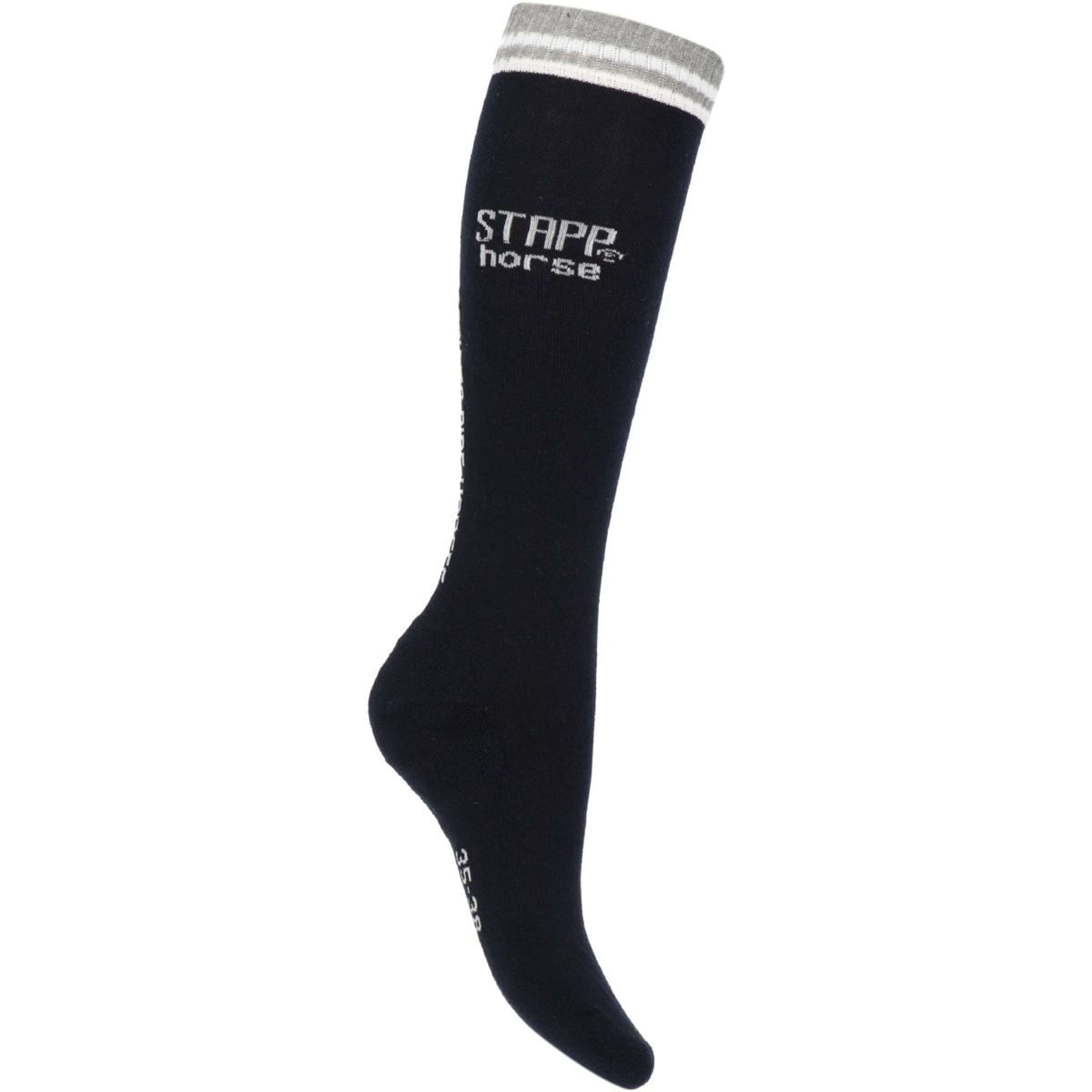 Stapp Horse Chaussettes d'Équitation Born To Ride Horses Marine