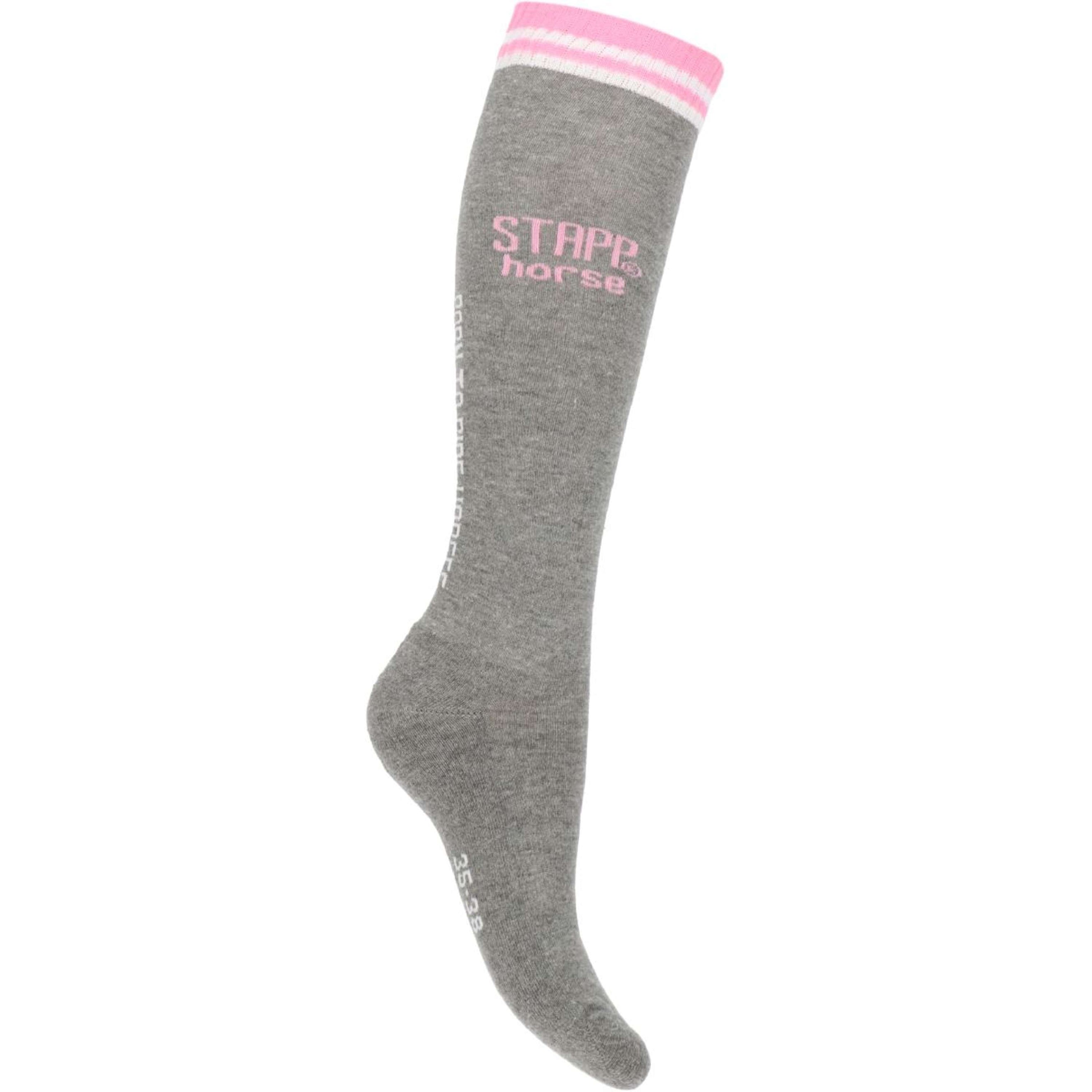 Stapp Horse Chaussettes d'Équitation Born To Ride Horses Vert clair