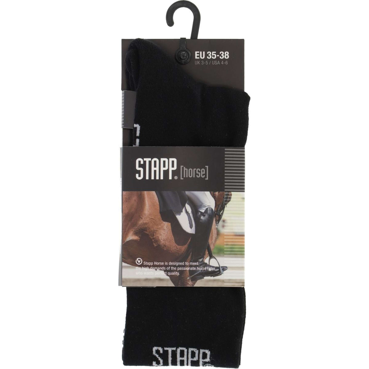 Stapp Horse Chaussettes d'Équitation Born To Ride Horses Noir