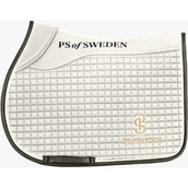 PS of Sweden Tapis de Selle Elite Edge de Saut Blanc cassé