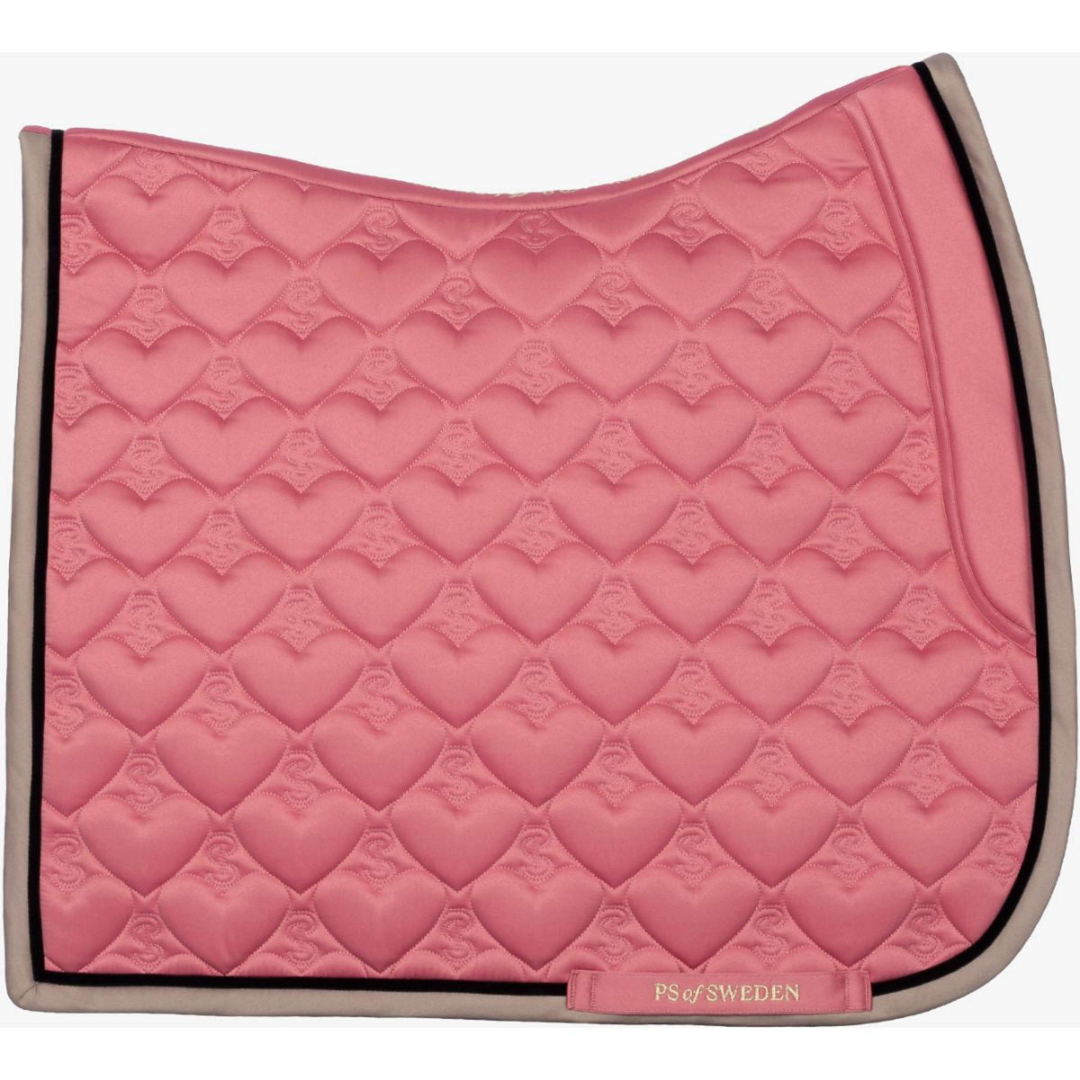 PS of Sweden Tapis de Selle Heart Dressage Apricot Pink