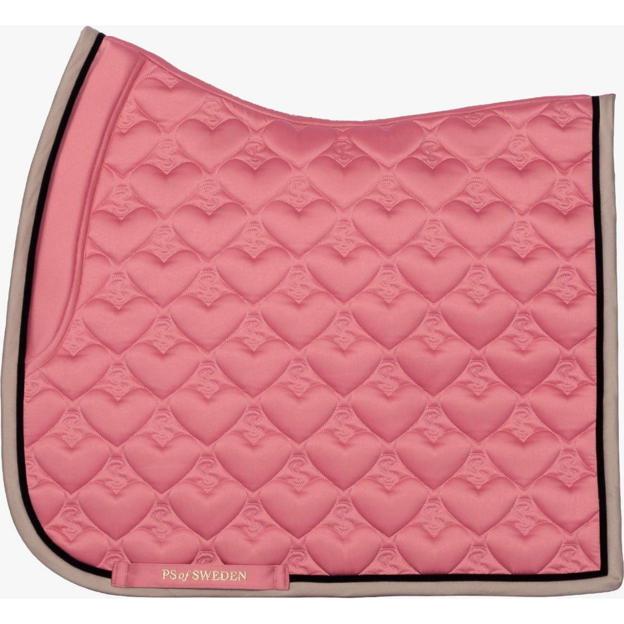 PS of Sweden Tapis de Selle Heart Dressage Apricot Pink