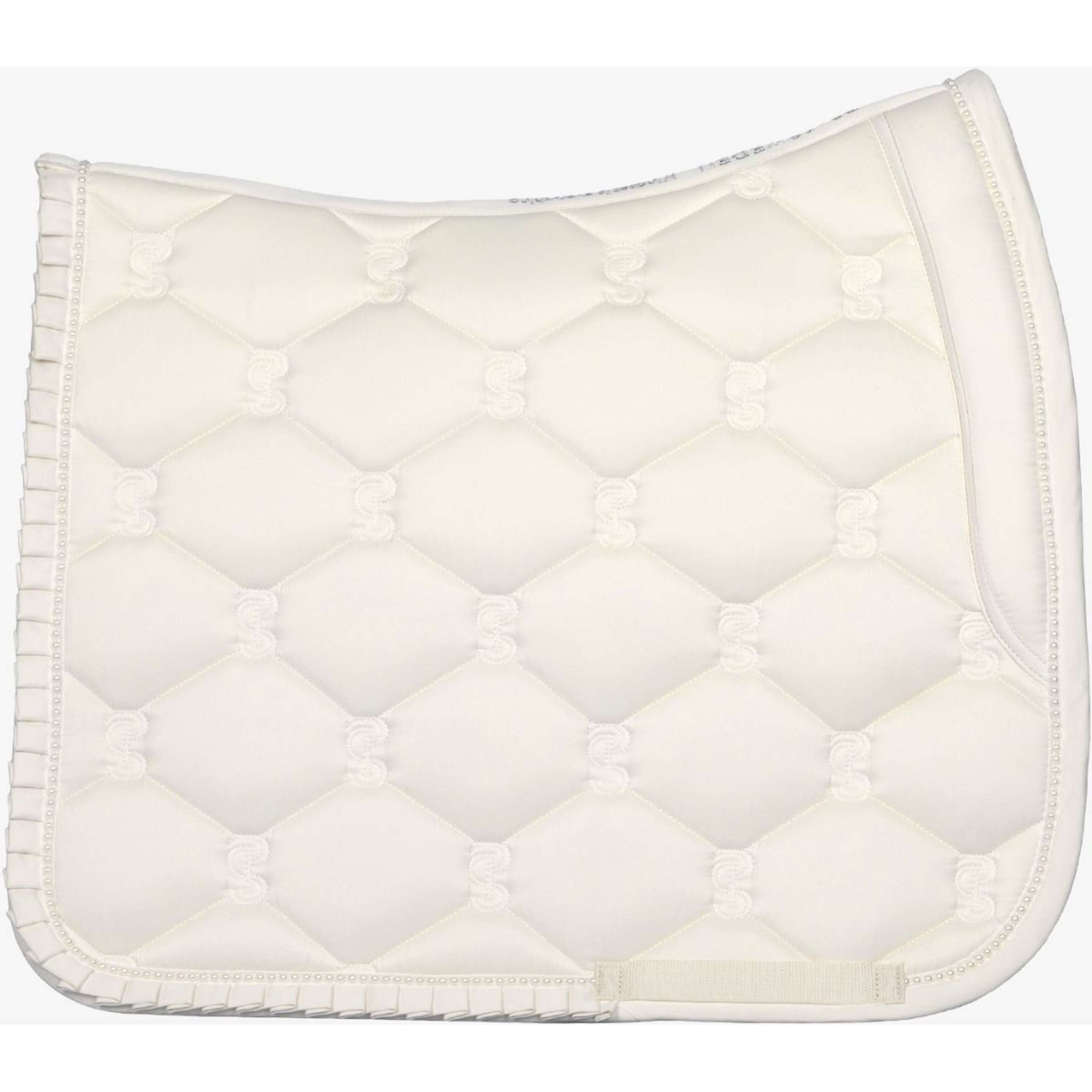 PS of Sweden Tapis de Selle Ruffle Pearl Dressage Blanc cassé