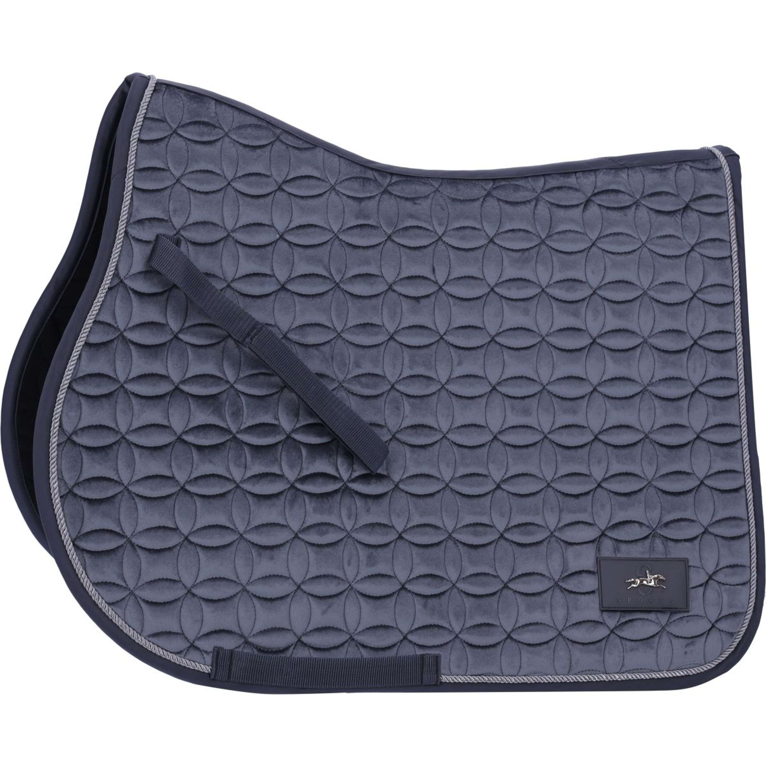 Schockemöhle Tapis de Selle Velvet Balance de Saut Slate Grey