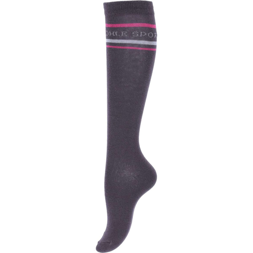 Schockemöhle Chaussettes d'Équitation Sporty II Slate Grey